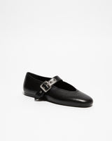 Mary Jane in pelle nera