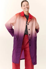 Trench leggero midi taglio dritto con motivo tie