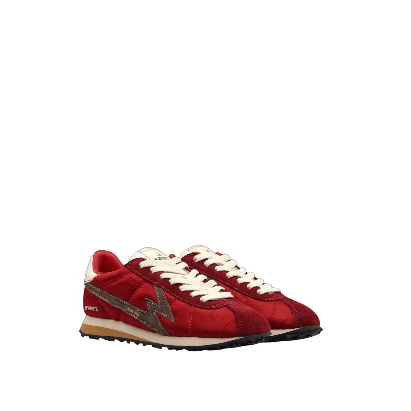 SNEAKER FLASH ROSSA IN OPACO CON DETTAGLI IN SUEDE