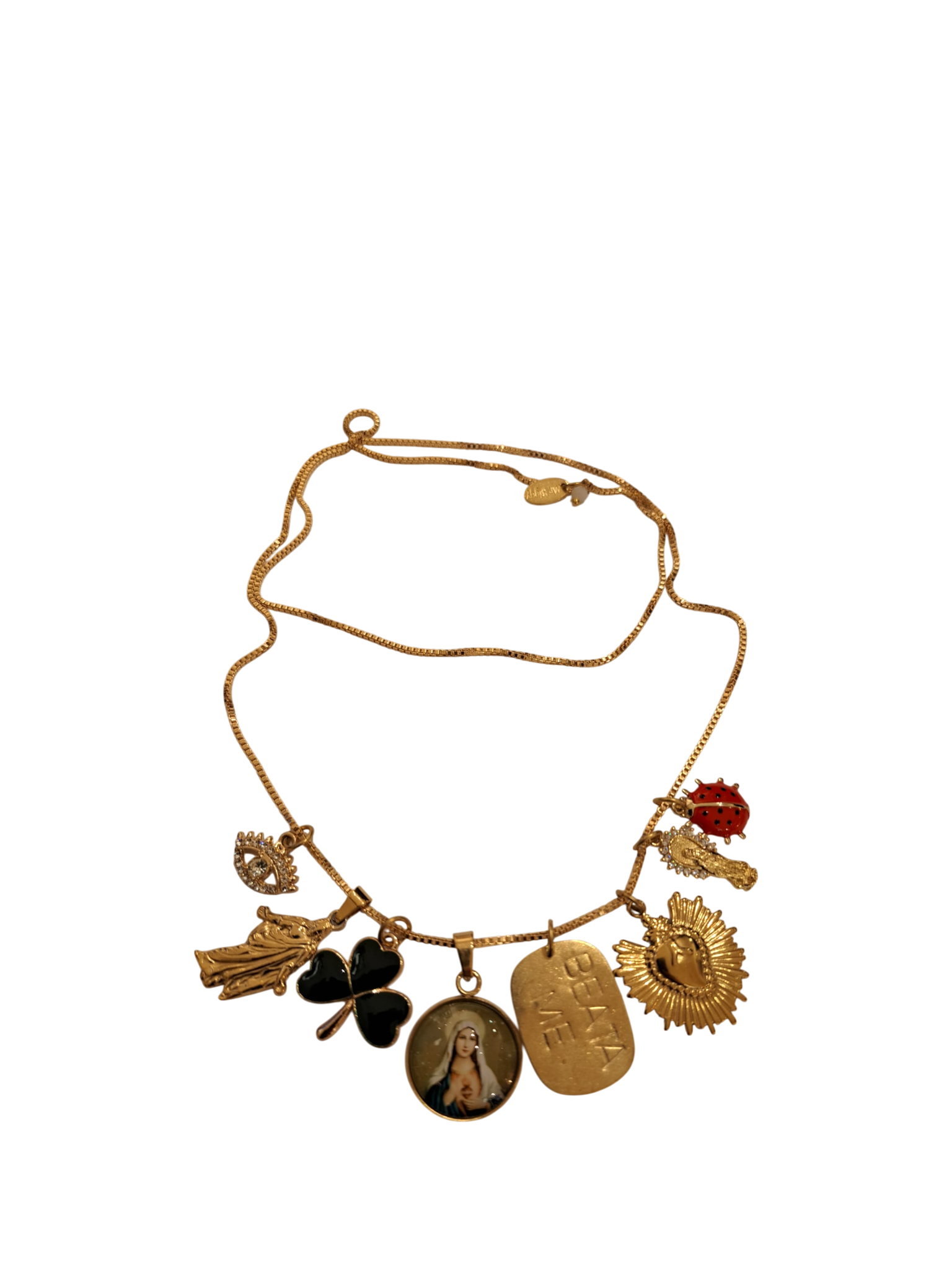 Collana amuleti "Beata me"