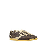 Sneaker IKIGAI in pelle pitonata marrone