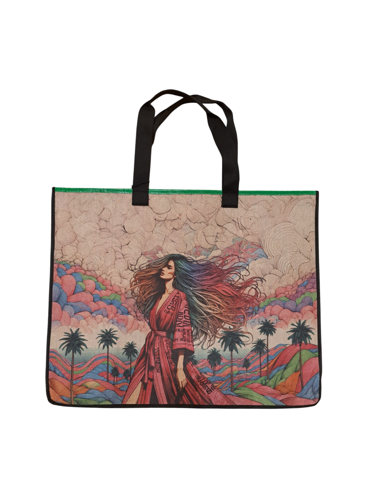 Shopper reversibile CUSTO barcelona big - Green