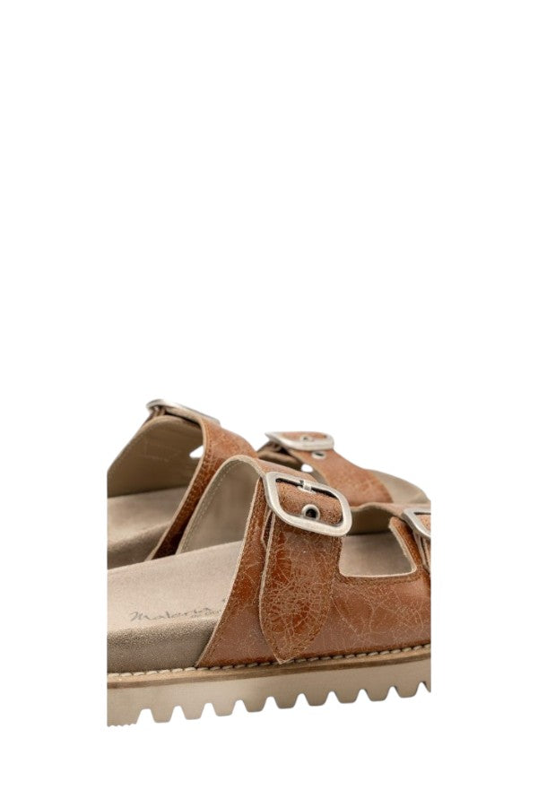 Ciabatta in pelle cracklux