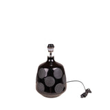 Base lampada in vetro nero "Bubble"