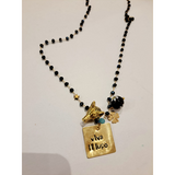 Collana rosario "Viva il lupo"