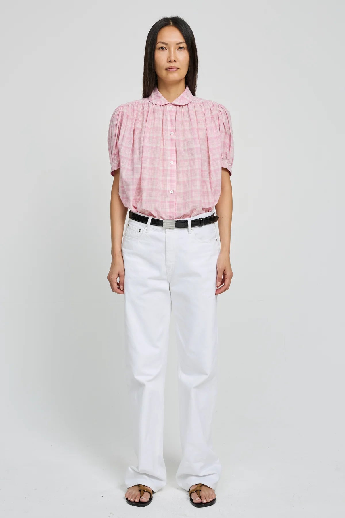 Camicia in cotone a quadretti