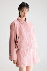 Giacca in denim rosa