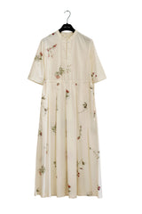 Abito alla caviglia in cotone fantasia flowers