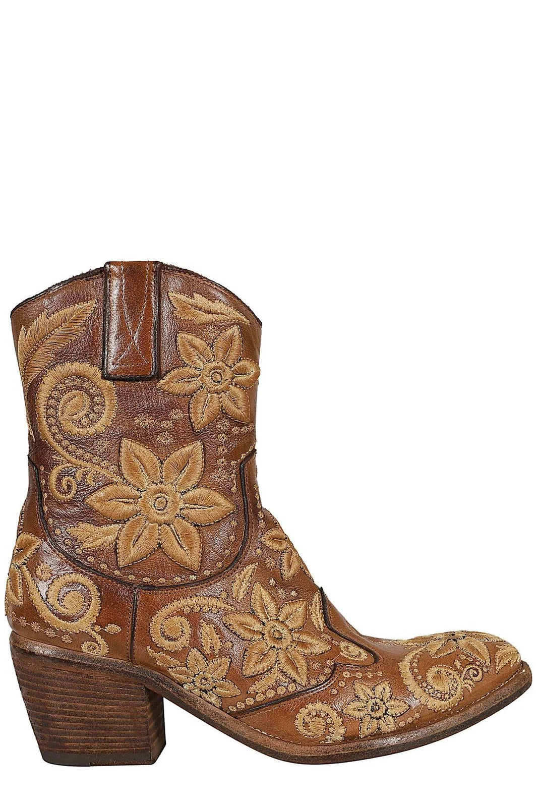Texano basso ricamato