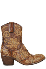 Texano basso ricamato