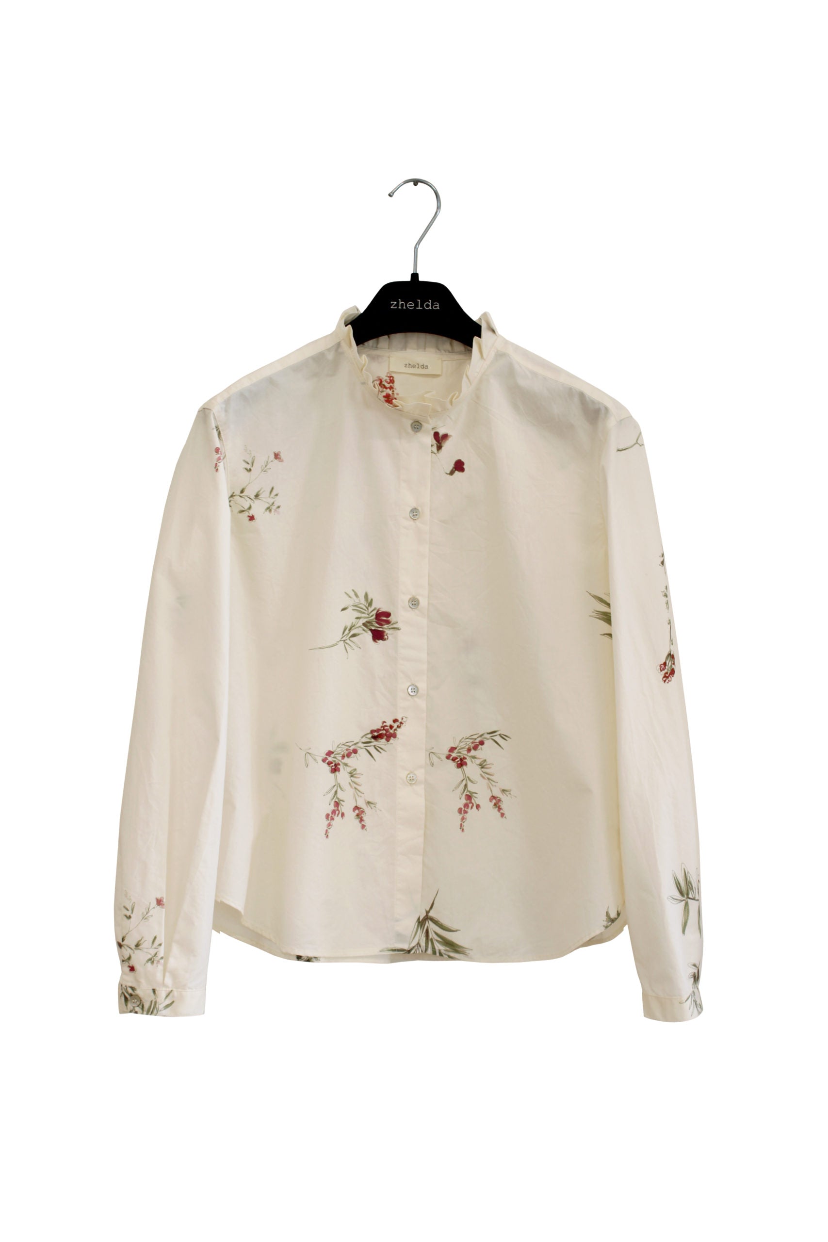 Camicia boxi in cotone fantasia flowers