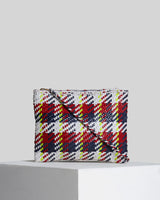 SALIMT MADRAS WHITE-RED-BLUE-YELLOW FLUO