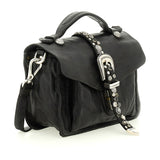 Borsa a tracolla "PORZIA" Campomaggi con borchie e strass