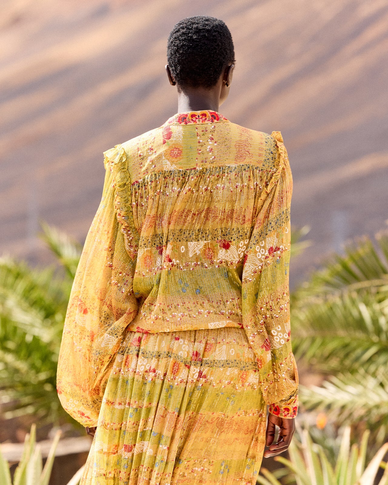 Camicia in chiffon di viscosa