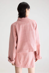 Giacca in denim rosa