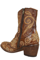 Texano basso ricamato
