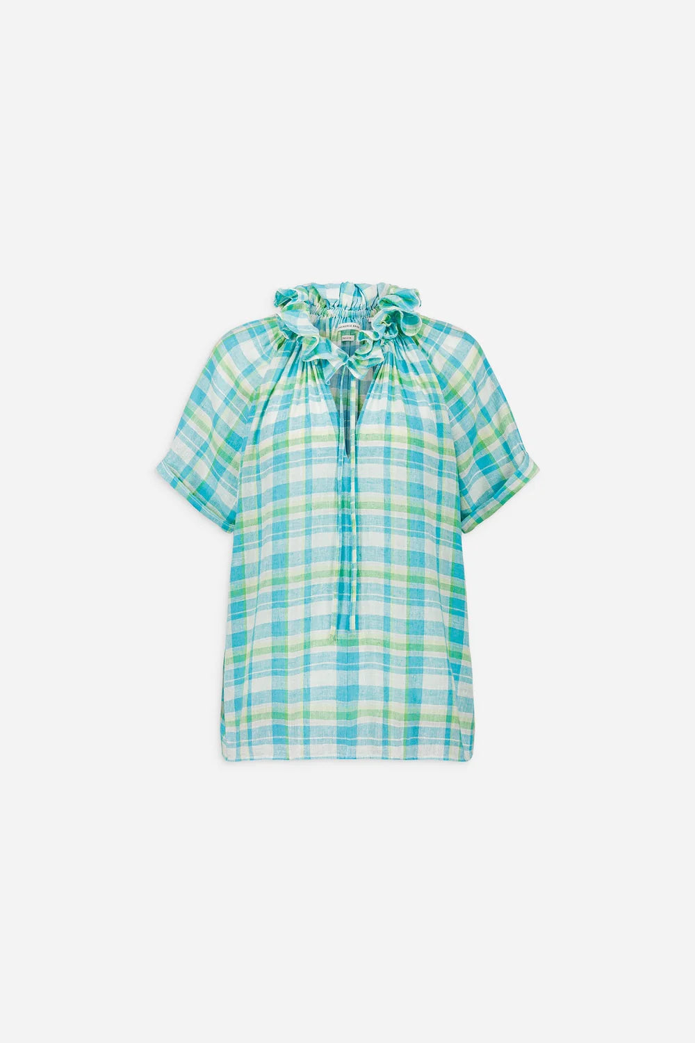 Blusa in cotone maniche corte