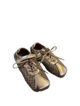 Sneakers dorate con strass