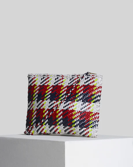 SALIMT MADRAS WHITE-RED-BLUE-YELLOW FLUO