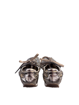 Sneakers dorate con strass