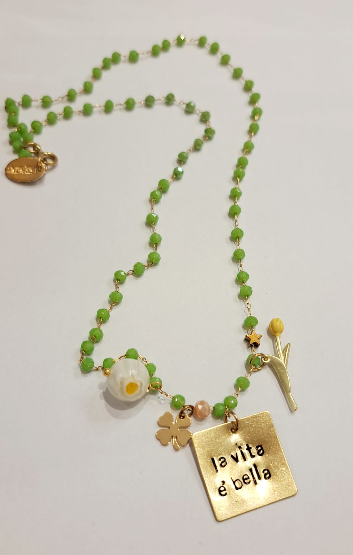 Collana rosario "La vita è bella"