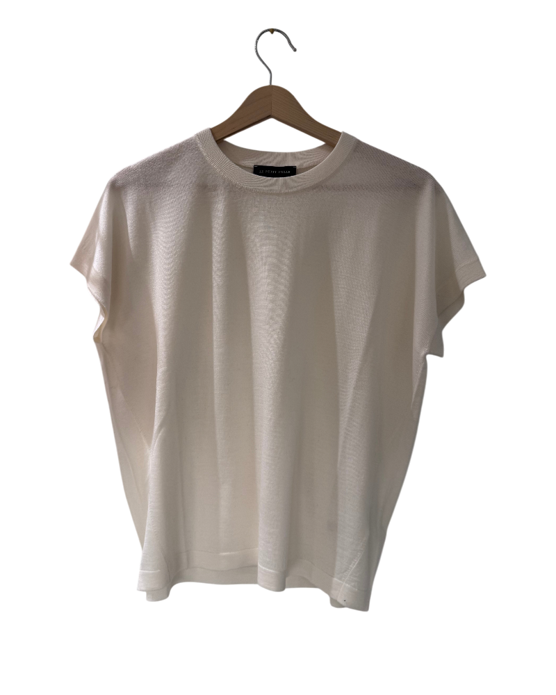 T shirt in lana e seta