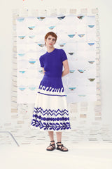 T-shirt in cotone a costine