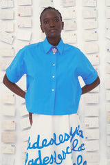 Camicia boxy in cotone