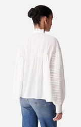 Camicia con dettagli in pizzo
