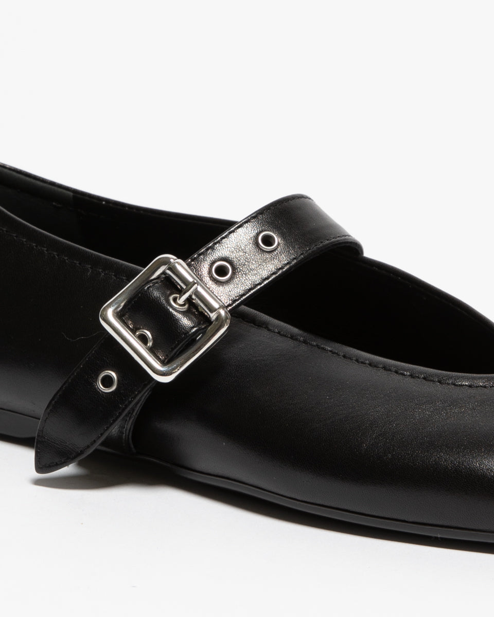 Mary Jane in pelle nera