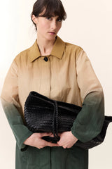 Trench leggero midi taglio dritto con motivo tie-dye