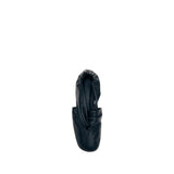 Ballerine elastiche in pelle nera
