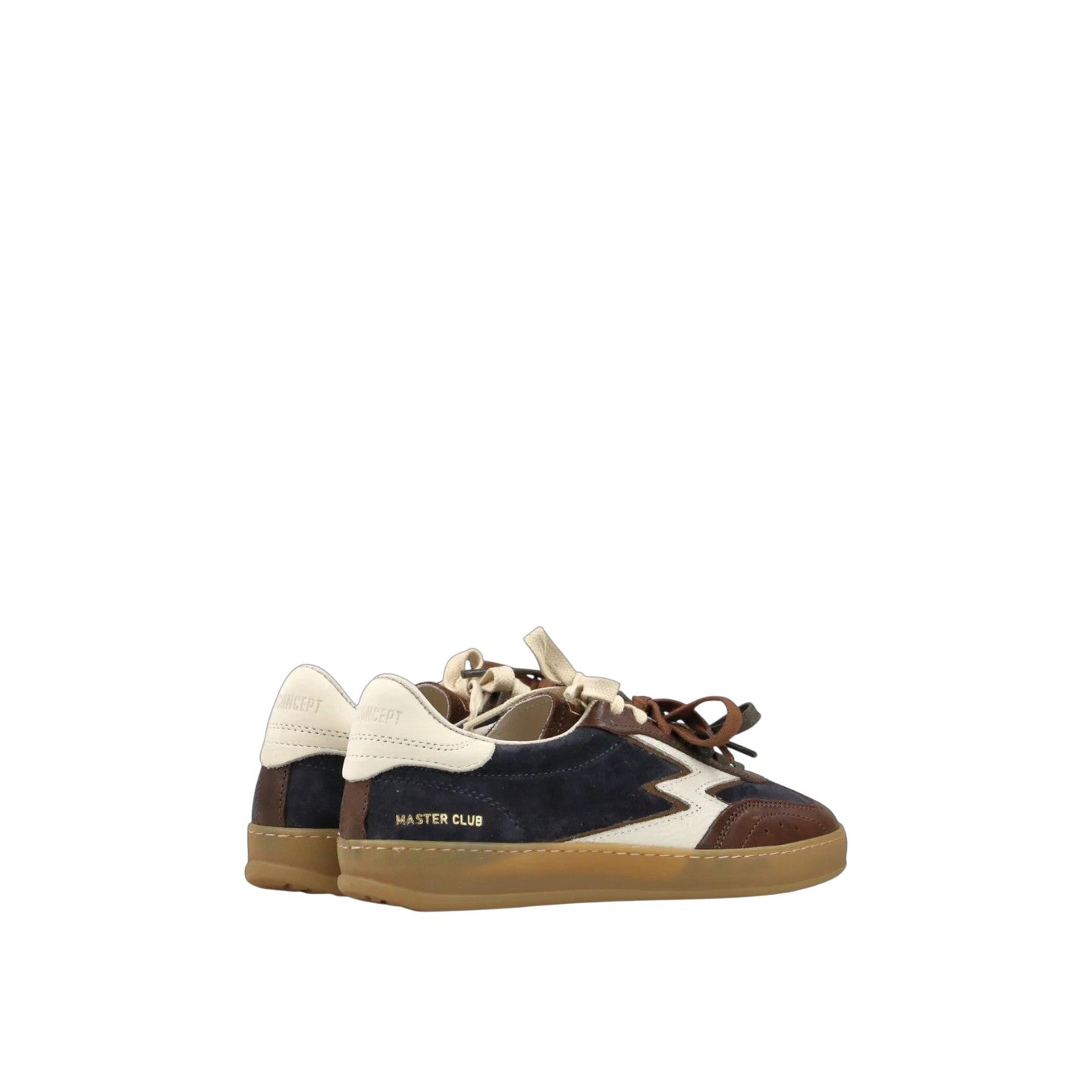 SNEAKER CLUB PATCHWORK NAVY, MARRONE E BURRO