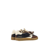 SNEAKER CLUB PATCHWORK NAVY, MARRONE E BURRO