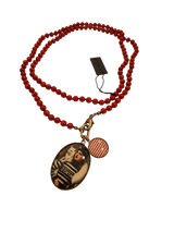 Collana in corallo bamboo "Cortina" - Jocabilab