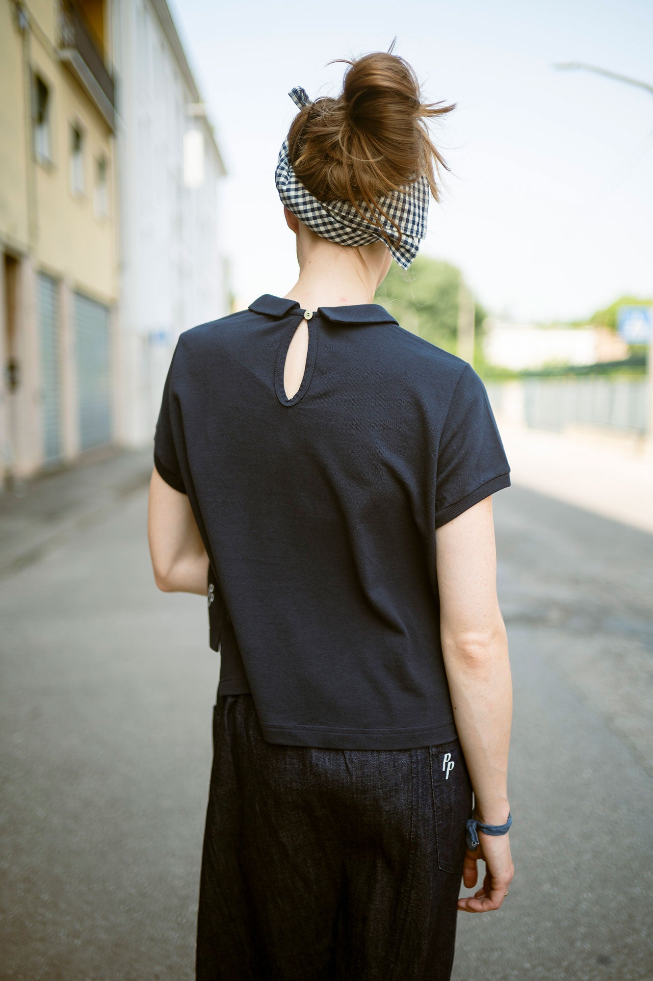 T-shirt polo in cotone