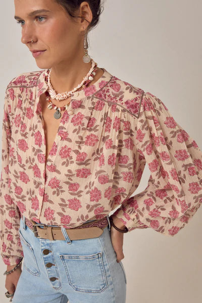 Camicia stampa in cotone