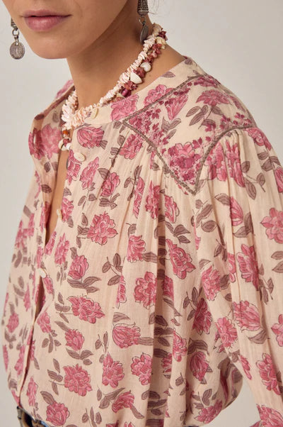 Camicia stampa in cotone