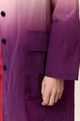 Trench leggero midi taglio dritto con motivo tie