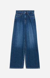 Jeans vita alta leggermente svasati