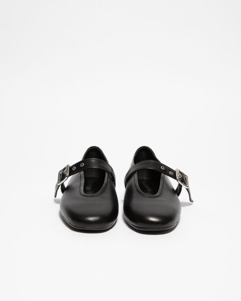 Mary Jane in pelle nera