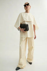 Camicia con tessuto sovrapposto