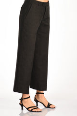 Pantalone realizzato In misto lino jacquard