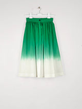 Gonna in popeline di cotone  realizzata con tecnica tie-dye