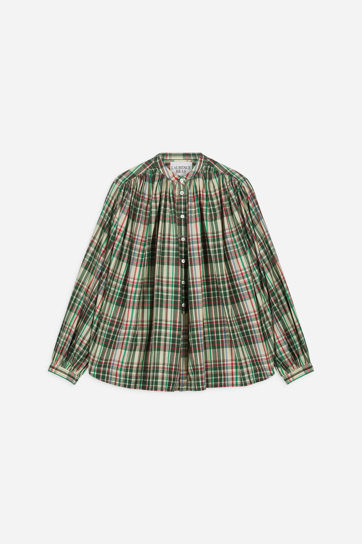 Camicia in cotone a quadretti