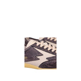 Sneaker IKIGAI in pelle pitonata marrone