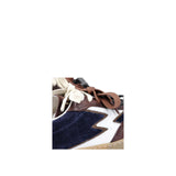 SNEAKER CLUB PATCHWORK NAVY, MARRONE E BURRO