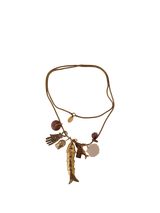 Collana bloop con pesce e conchiglia madreperla - mr biggy