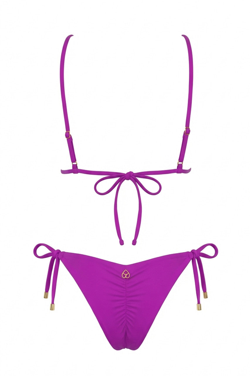 Bikini Triangolo Colors con Pizzo Floreale