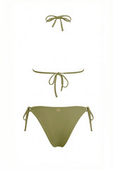 Bikini Triangolo con Rete Strass e Slip Regular
